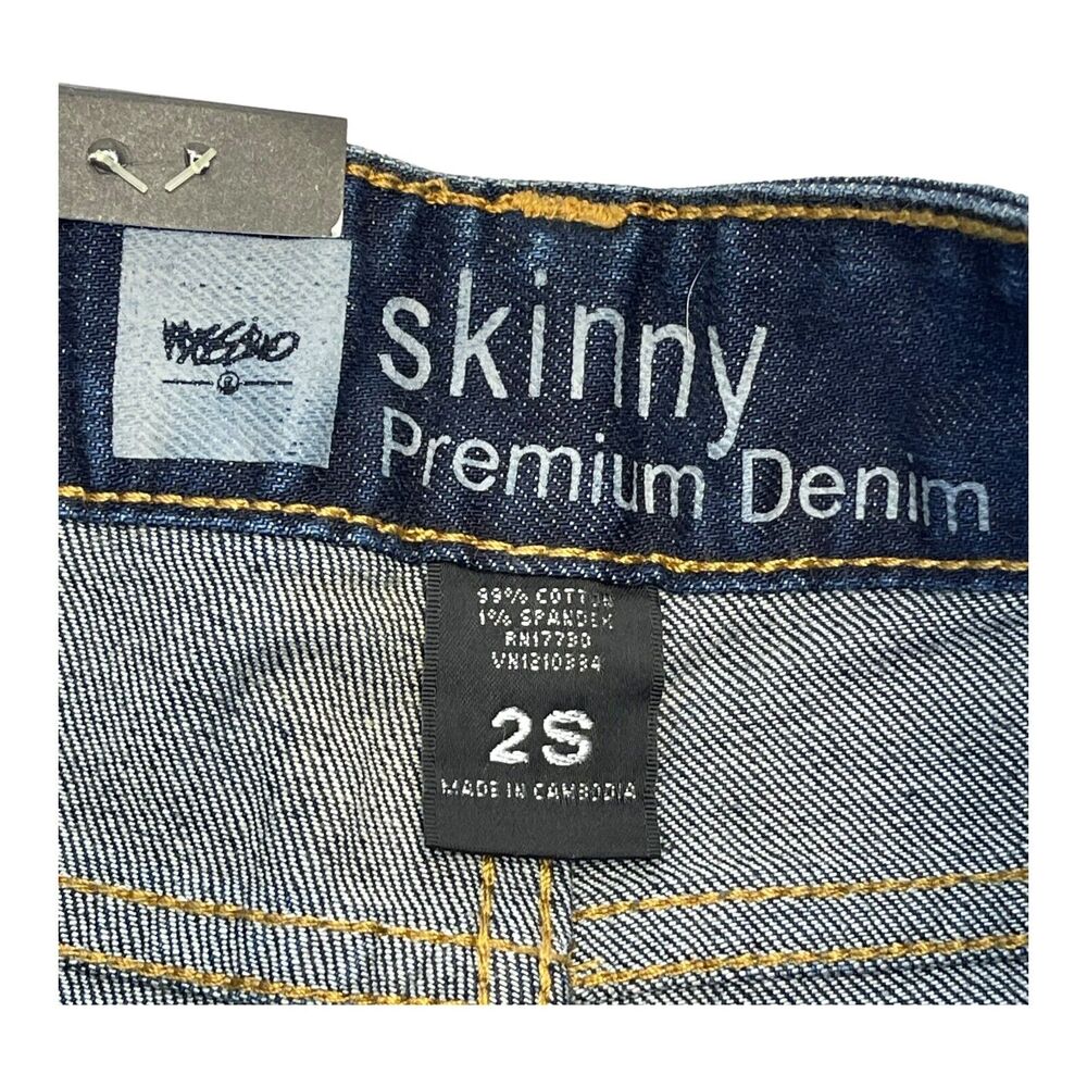 Mossimo Skinny Premium Denim Jeans Women 2S Dark Wash NWT Stretch - Picture 7 of 9